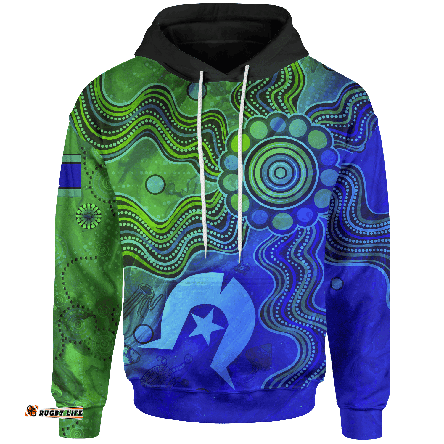Aboriginal Hoodie, Torres Strait Islands Flag