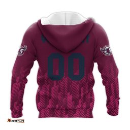 manly warringah sea eagles hoodie logo sport ombre nrl