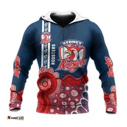 sydney roosters aboriginal hoodie rugby indigenous kangaroo tracks nrl