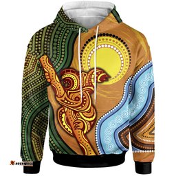 Hoodie Australian Aboriginal Dot Painting Koala