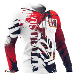 Hoodie Australian Coat Of Arms Great Aussie All Over Print Unisex