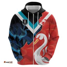 swans port adelaide football custom hoodie cracked metal style