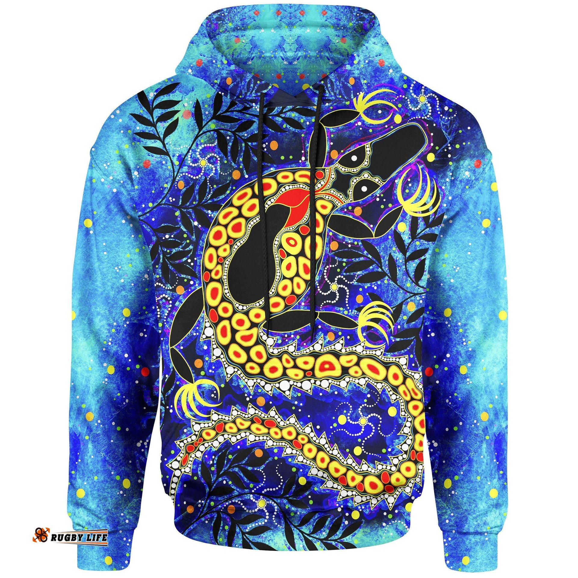 Aboriginal Hoodie Indigenous Crocodile