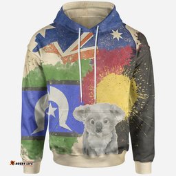 Hoodie Flag Combination with Koala
