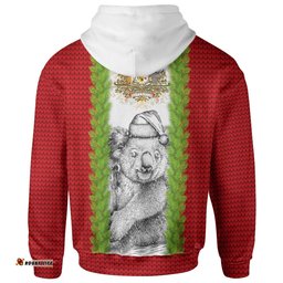 Australia Christmas Hoodie Merry Christmas Koala