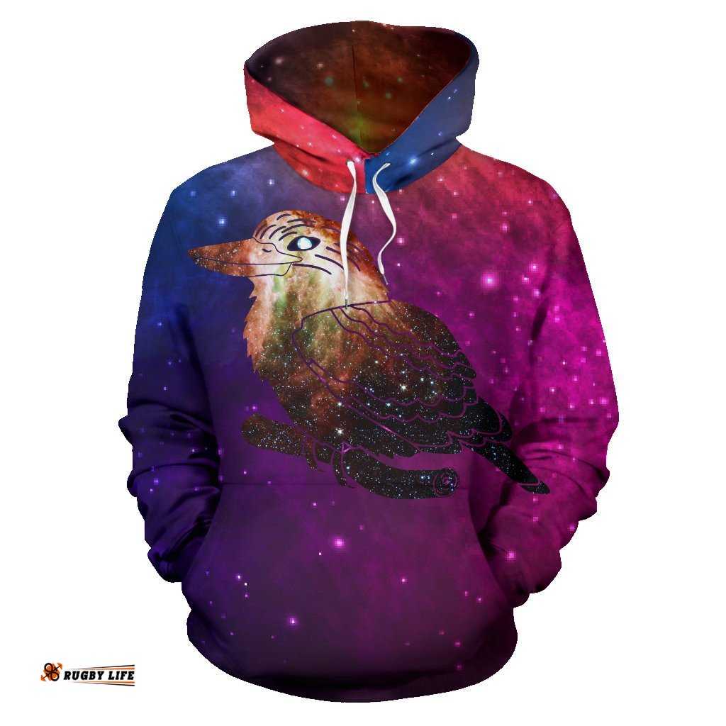 Hoodie Kookaburra Hoodie Map Galaxy Unisex