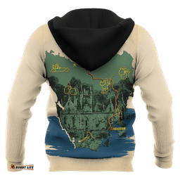 Australia Hoodie Tasmania Hoodie Map Art All Over Print Unisex