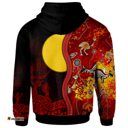 aboriginal hoodie red indigenous flag