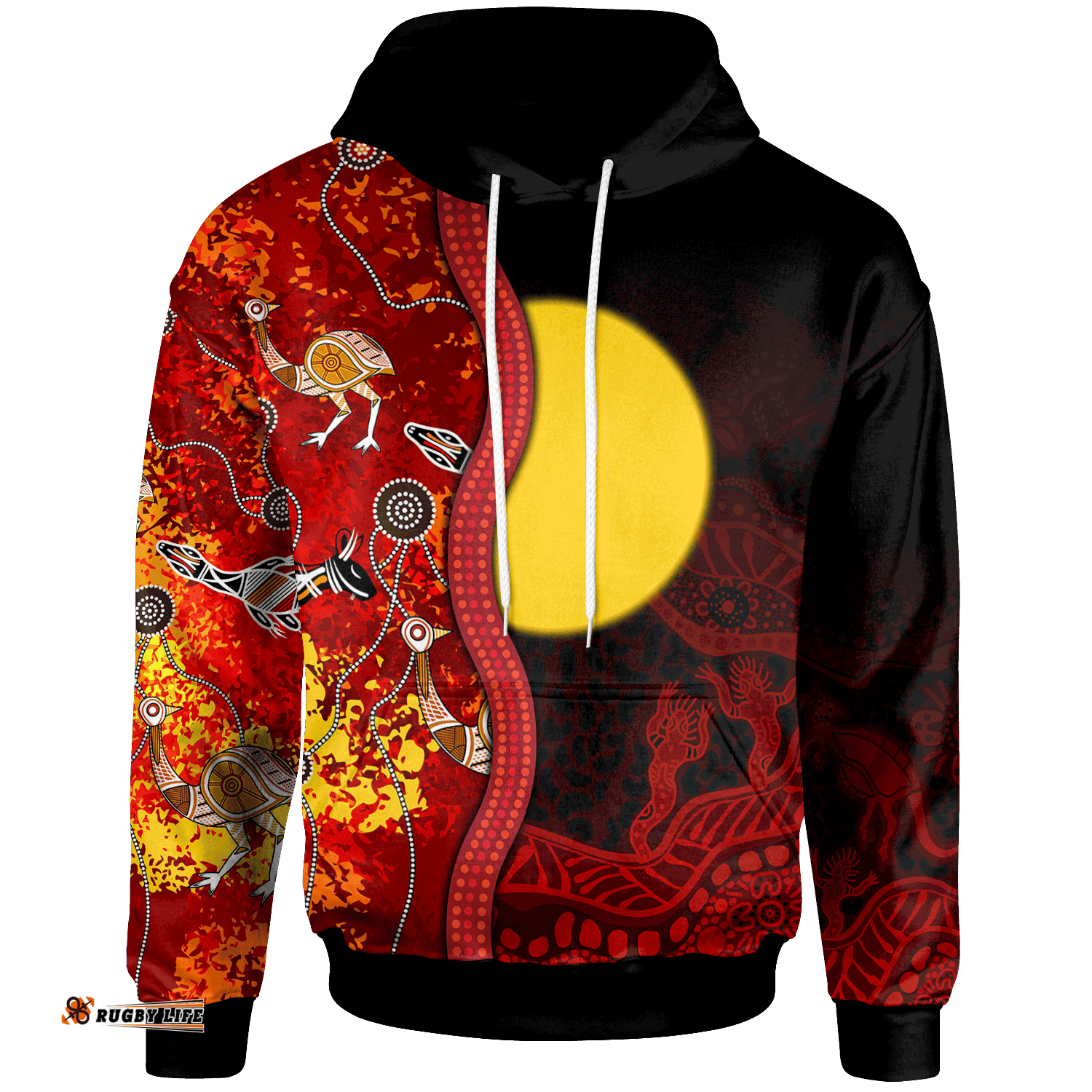 aboriginal hoodie red indigenous flag