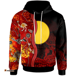 aboriginal hoodie red indigenous flag