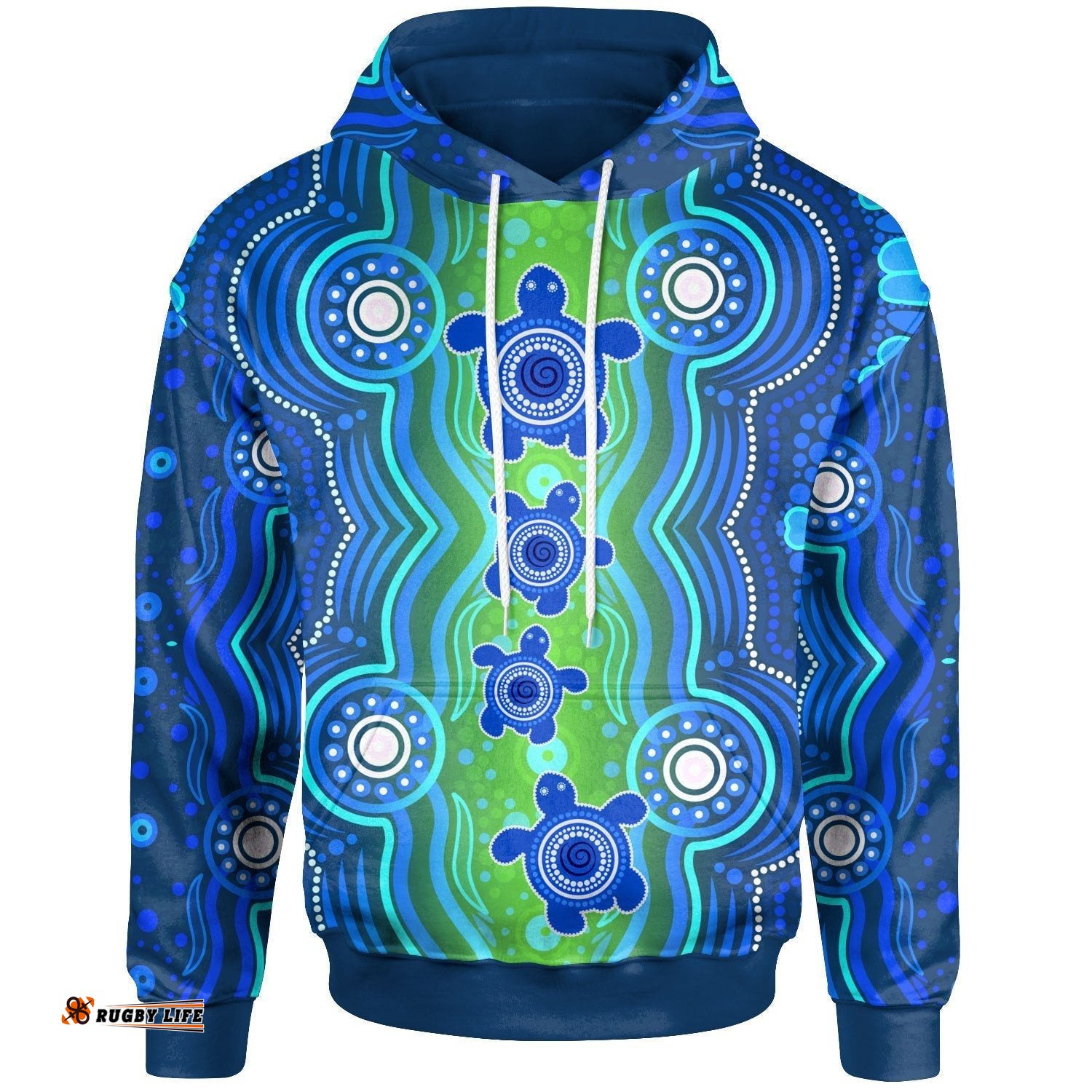 Aboriginal Hoodie Aboriginal Turtle Family