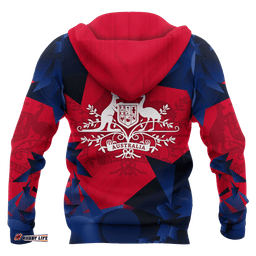 hoodie australian coat of arms hoodie southern cross australia unisex