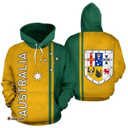 hoodie australian coat of arms hoodie southern cross australia unisex