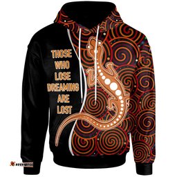 Aboriginal Hoodie Indigenous Lizard Dreaming