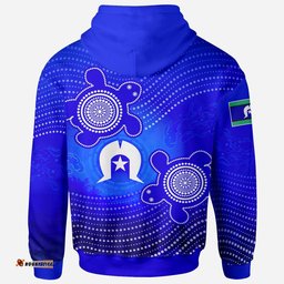 Torres Strait Islanders Hoodie Torres Symbol With Turtle