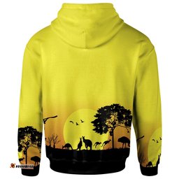 Custom text Hoodie Sunset Australia View