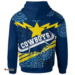 cowboys rugby hoodie custom aboriginal cowboys hoodie rlt13
