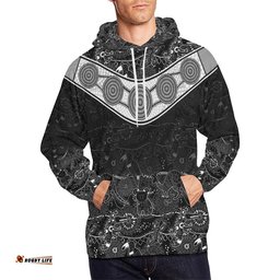 Aboriginal Hoodie, Boomerang Koala Kangaroo Patterns