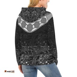 Aboriginal Hoodie, Boomerang Koala Kangaroo Patterns