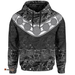 Aboriginal Hoodie, Boomerang Koala Kangaroo Patterns