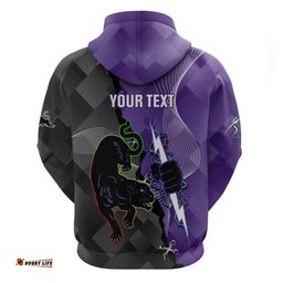 personalised storm and panthers rugby 2024 hoodie go champions grand final dynamic style