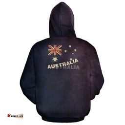 Hoodie Kangaroo Symbol Hoodie Aus Flag Simple All Over Print Unisex