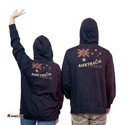 Hoodie Kangaroo Symbol Hoodie Aus Flag Simple All Over Print Unisex