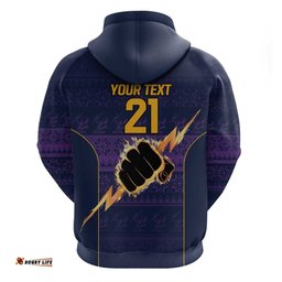 nrl storm christmas custom hoodie minimalism style