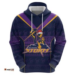 nrl storm christmas custom hoodie minimalism style