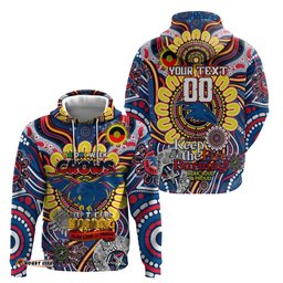 custom adelaide crows naidoc week 2024 hoodie mascot football dt02