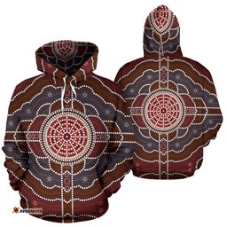 Hoodie Aboriginal Dot Painting Hoodie Ver03 Unisex