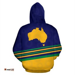 hoodie kangaroo hoodie aus flag map unisex