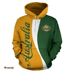 Hoodie Australian Coat Of Arms Hoodie National Color Unisex