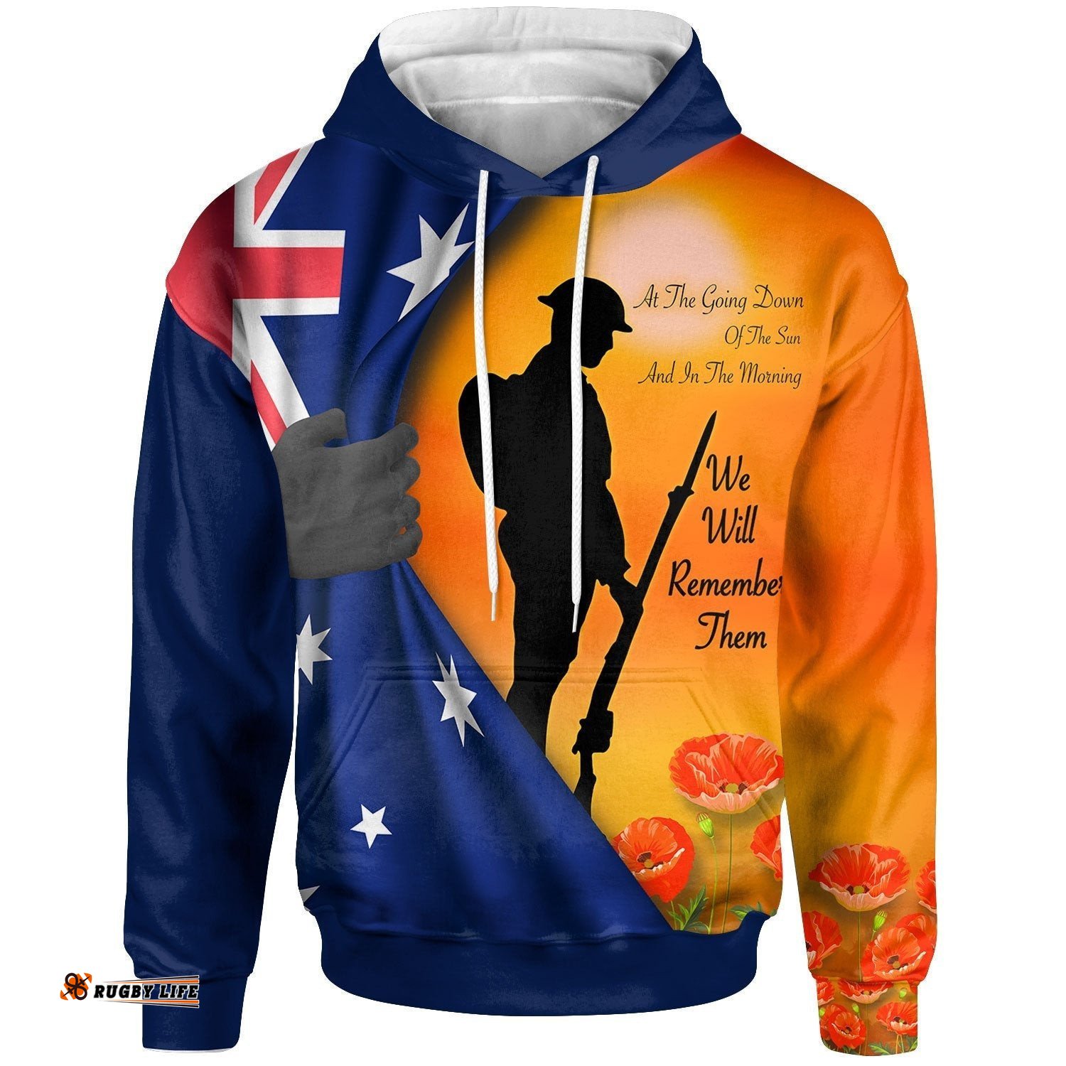 ANZAC Hoodie We Will Remember Them Ver02