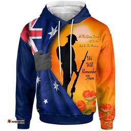 ANZAC Hoodie We Will Remember Them Ver02