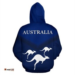 Hoodie Kangaroo Hoodie Australia Map Aussie Southern Cross Unisex 01