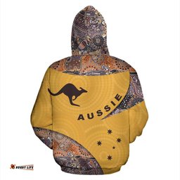 Aboriginal Hoodie Kangaroo Koala Crocodile Patterns Endless