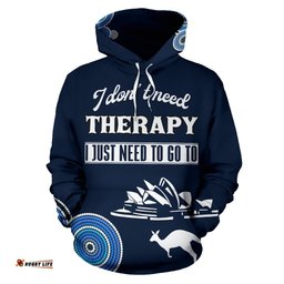 Hoodie Sydney Opera Hoodie Circle Dot Painting Flag Unisex