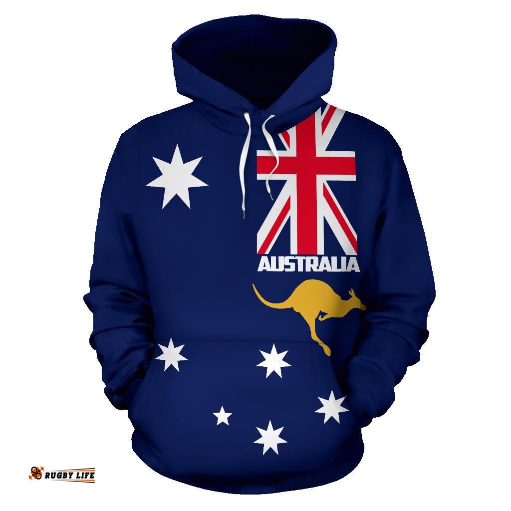 Hoodie Aus Flag Hoodie Kangaroo Southern Cross Unisex