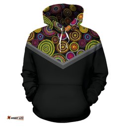 Aboriginal Hoodie, Circle Dot Painting Hoodie Ver04