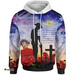 ANZAC Hoodie ANZAC Lest We Forget The Australian Army