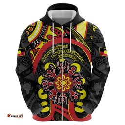 australia indigenous childrens day hoodie strong in culture stronger together aboriginal art