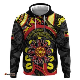 australia indigenous childrens day hoodie strong in culture stronger together aboriginal art