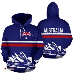 Hoodie Sydney Opera Hoodie Aus Flag Aussie Southern Cross Unisex 01