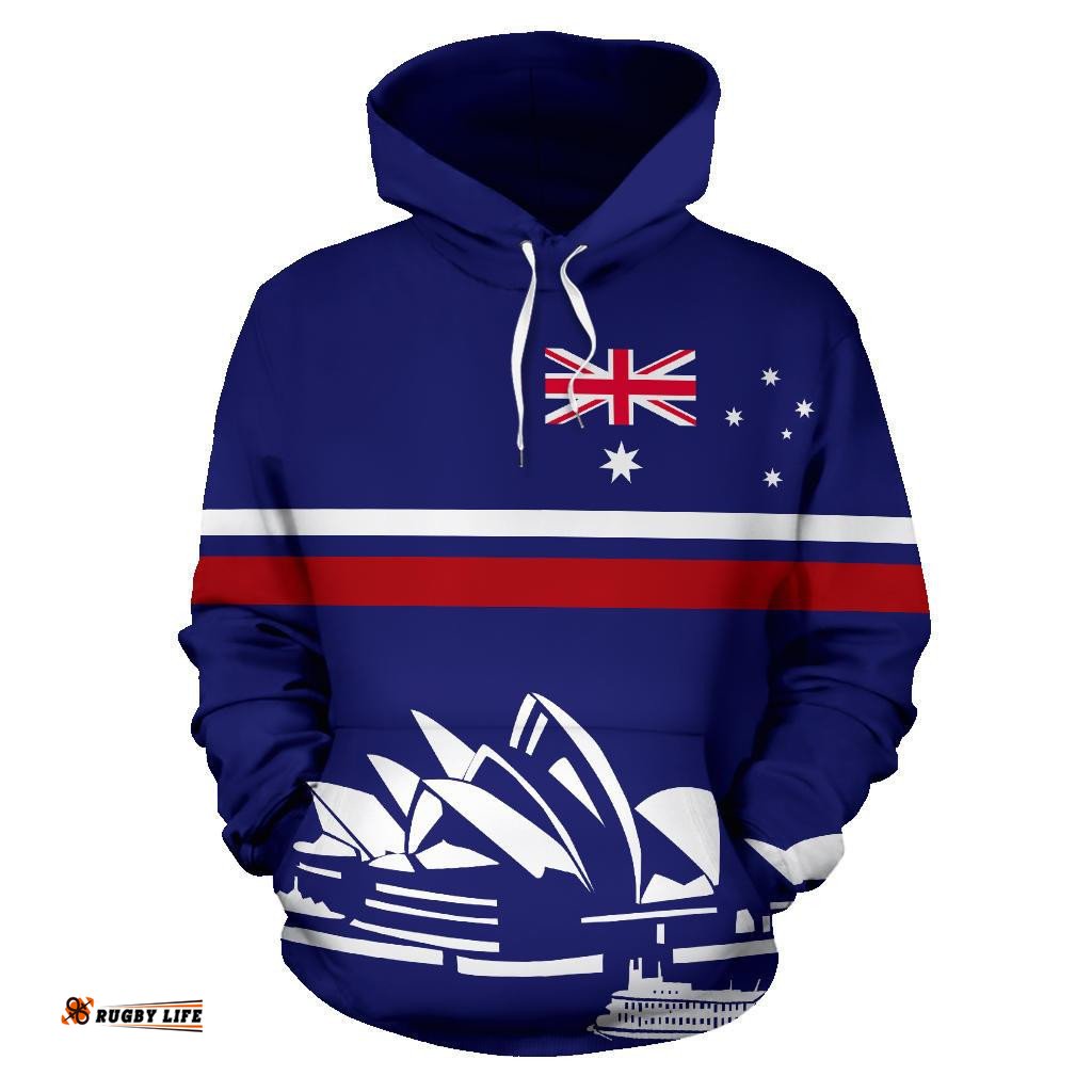 Hoodie Sydney Opera Hoodie Aus Flag Aussie Southern Cross Unisex 01