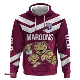 custom queensland rugby hoodie maroons cane toad origin sporty