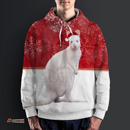 Australia Christmas Hoodie Wallaby Hoodie Merry Christmas Australian Snowflakes Unisex