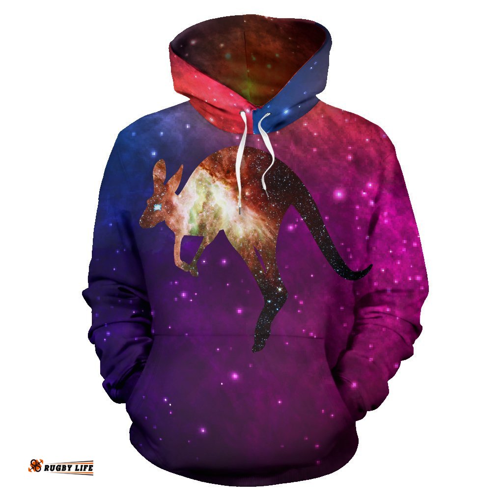Hoodie Kangaroo Hoodie Galaxy Australia Map Unisex