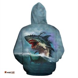 Hoodie White Sharks Hoodie Unisex
