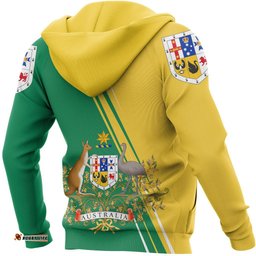 Hoodie Australian Coat Of Arms Hoodie National Color Special Unisex